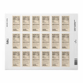 天然ミツバチ花粉栄養ファクト金ゴールド製品 ラベル (フルシート)