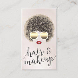 天然モダンヘアメイクアップ美しいサロンロイヤリティ ロイヤリティカード