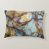 天然ユニーク石のテクスチャ – 大理石、オニキス、gr アクセントクッション (裏面)