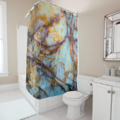 天然ユニーク石のテクスチャ – 大理石、オニキス、gr シャワーカーテン (インサイチュ)