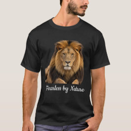 天然ライオングラフィックTシャツ｜パワフル Tシャツ