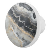 天然大理石グレーパターン セラミックノブ (右)