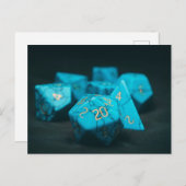 天然宝石クリスタルストーンサイコロセット ポストカード (正面/裏面)
