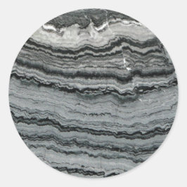 天然宝石白黒アゲート大理石石 ラウンドシール