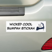 天然岬Coddahからの悪賢いカッコいいBUMPAH STICKAH バンパーステッカー (車上)