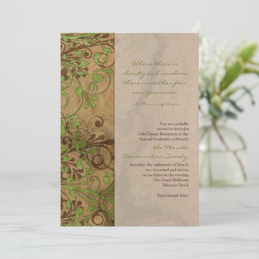 天然木とフローラの資金調達企業の者 招待状 (スタンド正面)