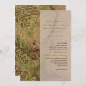 天然木とフローラの資金調達企業の者 招待状 (正面/裏面)