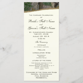 天然木と離れ迷彩柄結婚式 プログラム