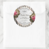 天然木の樹皮ホワイトウッド製品ラベルのロゴ ラウンドシール (バッグ)