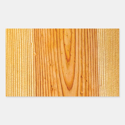 天然木目デザイン1 長方形シール (正面)