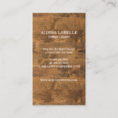 天然木目木造ウィスクベーカリー 名刺 (裏面)