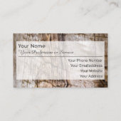 天然木製オーガニックスタイル名刺 名刺 (裏面)