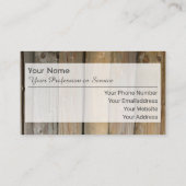 天然木製オーガニックスタイル名刺 名刺 (裏面)