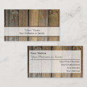 天然木製オーガニックスタイル名刺 名刺 (正面/裏面)