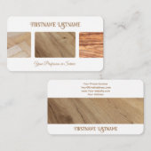 天然木製スタイルパーケット床プロフェッショナル 名刺 (正面/裏面)