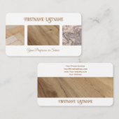 天然木製スタイルパーケット床プロフェッショナル 名刺 (正面/裏面)