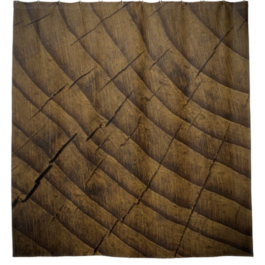  天然松の木の背景。原材料。オルガン シャワーカーテン (正面)