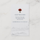 天然林シルバーツリー気に風景芝生 名刺 (裏面)