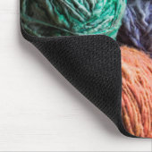 天然染料で染めたキロエ毛糸 マウスパッド (コーナー)