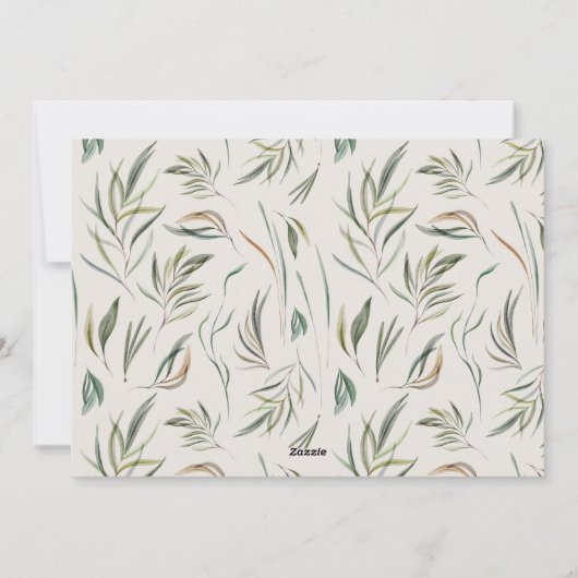 天然植物写真エレガントのクリスマシンプルス シーズンカード (裏面)