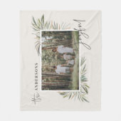 天然植物写真エレガントのクリスマシンプルス フリースブランケット (正面)