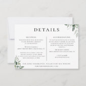 天然植物学結婚の詳細情報 招待状 (正面)