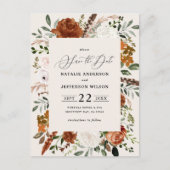 天然植物性エレガントモダン結婚素質 ポストカード (正面)