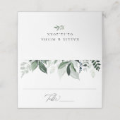 天然植物結婚葉 プレイスカード (外部開封)