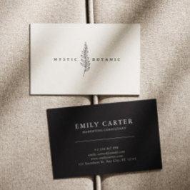 天然植物葉モダン名刺 名刺