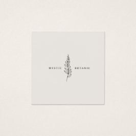 天然植物葉事業モダンプロファイルカード