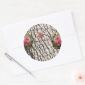 天然樹皮製品ラベル白木粒 ラウンドシール (封筒)