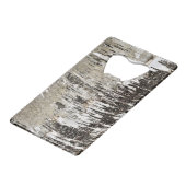 天然樺の木樹皮 クレジットカード栓抜き (正面アングル)