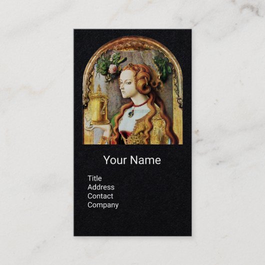 天然毛髪美しい、化粧品モノグラムブラック紙 名刺 (正面)