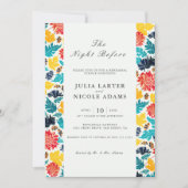 天然水の色ひまわりリハーサルディナー 招待状 (正面)