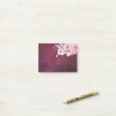 天然水カラーボホーフローラブルガンディーレッドスターリー ポストイット (デスク上)