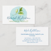 天然水和手作り石鹸スクラブ体バター 名刺 (正面/裏面)