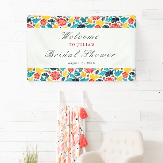 天然水彩ひまわりブライダルシャワー 横断幕 (インサイチュ)