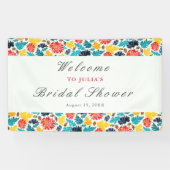 天然水彩ひまわりブライダルシャワー 横断幕 (横)