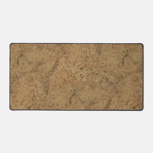 天然煙コルクバークウッド木目の外観 デスクマット (正面)