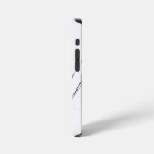 天然白大理石 iPhoneケース (左側面)