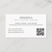 天然皮用名刺気に 名刺 (裏面)