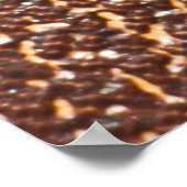 天然皮革製の本のカバーのテクスチャ抽象芸術，熟成， ポスター (角)