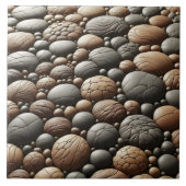 天然石に似た質感のあるタイルのパズル タイル (正面)