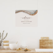 天然石アゲートのウェルカムサイン ポスター (キッチン)