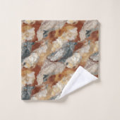 天然石エレガント大理石パターン バスタオルセット (ウォッシュタオル)