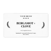 天然石パーソナライズされたけん製品ラベルシール ラベル (正面)