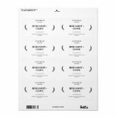 天然石パーソナライズされたけん製品ラベルシール ラベル (フルシート)