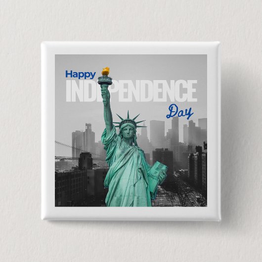 「天然石マグネット：自然を宇宙に持ち込む」 缶バッジ (正面)