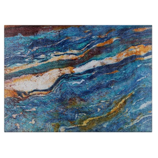 天然石模様ガラス切断板 カッティングボード (正面)