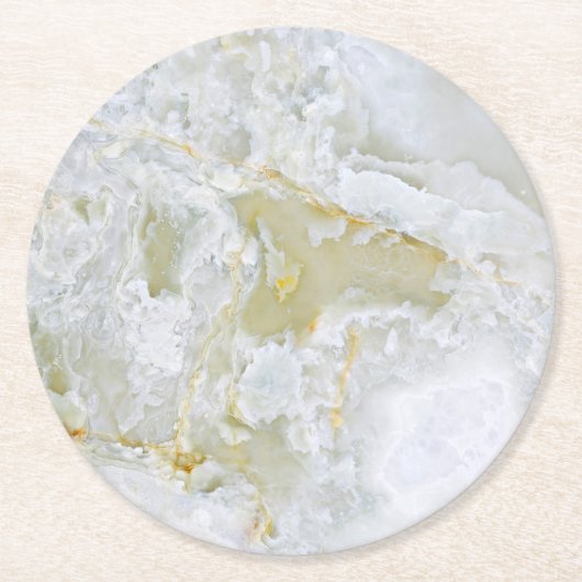 天然石模様紙コースター ラウンドペーパーコースター (正面)